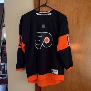 Philadelphia Flyers Black and Orange Jersey